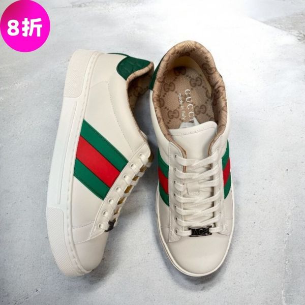 Gucci 812713 男款 Ace Logo 白色小牛皮運動鞋   UK5.5/6/6.5/7/7.5/8/8.5/9/10 Gucci, Gucci 運動鞋, Gucci 812713 AAECR-9042, Gucci 小牛皮運動鞋, Gucci Logo 鞋, Gucci 白色運動鞋, Gucci 經典條紋鞋, Gucci Ace 球鞋, Gucci 增高球鞋, 精品運動鞋, Gucci 球鞋價格, Gucci 鞋推薦, 精品鞋款, 精品鞋價格, 平行輸入, 精品平行輸入, 100% 真品, 專櫃真品保證, 精品折