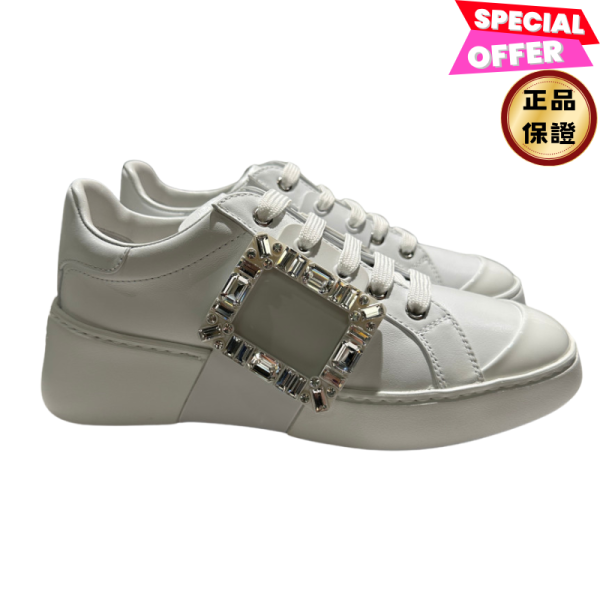Roger Vivier 女款 Viv Skate Strass 水晶方釦軟皮運動鞋    EU 35/35.5/36/36.5/37/37.5/38/38.5 Roger Vivier Viv Skate Strass 運動鞋, 水晶搭扣運動鞋, 軟皮革運動鞋, 高端運動鞋, Roger Vivier 奢華運動鞋, 義大利製運動鞋, 台灣VOGUE運動鞋推薦
SEO產品說明：
