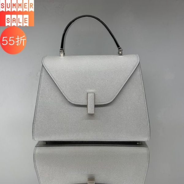 Valextra 中款 Iside 兩用包  Ash Grey 煙塵灰/義大利愛馬仕 Valextra 中款 Iside 兩用包  Ash Grey 煙塵灰/義大利愛馬仕