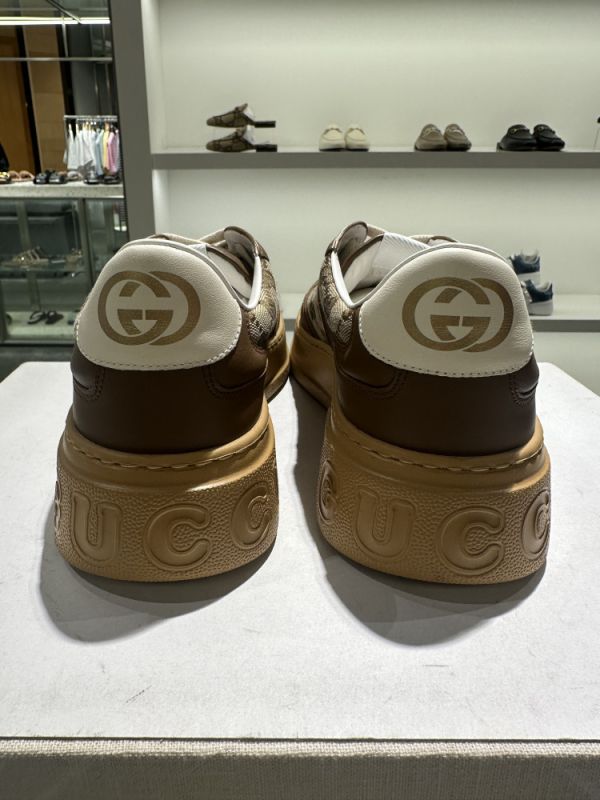 Gucci ‎675840 男款 GG厚底5.5公分餅乾鞋/運動鞋 棕色  UK 6/6.5/7.5/8/8.5/9 Gucci ‎675840 男款 GG厚底5.5公分餅乾鞋/運動鞋 棕色