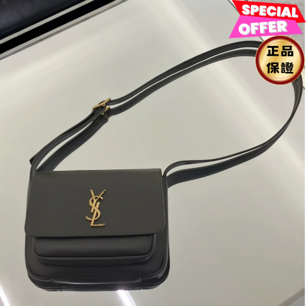 Saint Laurent 718556 Niki Besace 包  黑色 Niki Besace 手袋, 細粒面皮革包, 復古肩背包, 義大利手工包, 時尚皮革包, 可調節肩帶, 優雅設計