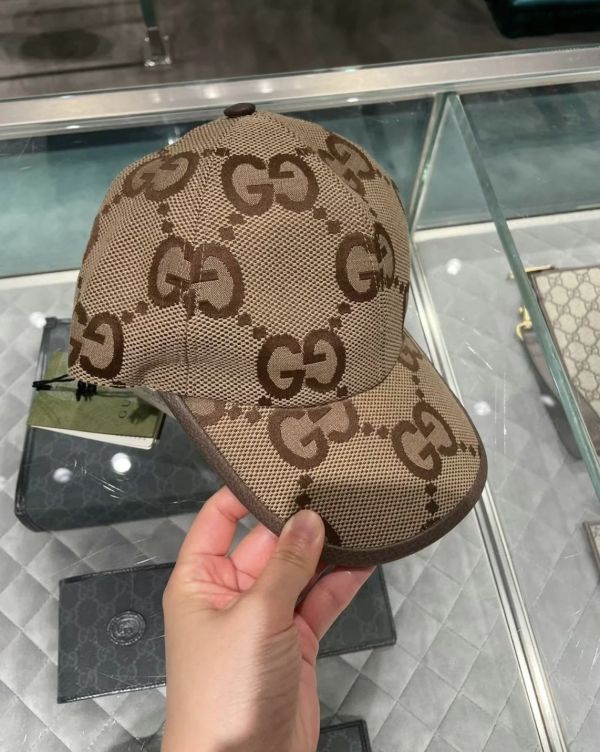 Gucci 681264 Jumbo GG 圖紋棒球帽 米色    S/M/L Gucci 681264 Jumbo GG 圖紋棒球帽 米色