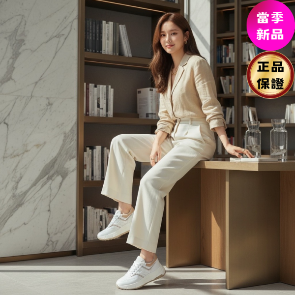 Hogan 女款 Hi-Fi 納帕皮革厚底雲朵運動鞋  車線裝飾/底高6.5公分  IT35/36/36.5/37/37.5/38/38.5/39/40 Hogan,Hi-Fi,女款運動鞋,厚底運動鞋.雲朵運動鞋