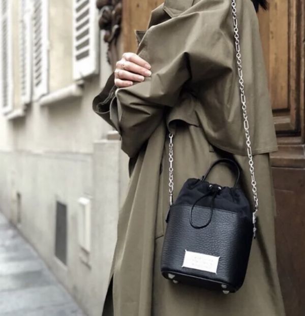 Maison Margiela 5 AC Bucket 小牛皮水桶包  黑色 Maison margiela, 5AC, 小款包, 小牛皮, 黑色, 義大利