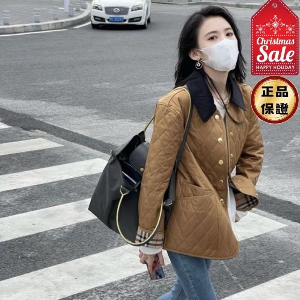 Burberry 81089891 女款絎縫穀倉黃金棉服夾克 XS/S 