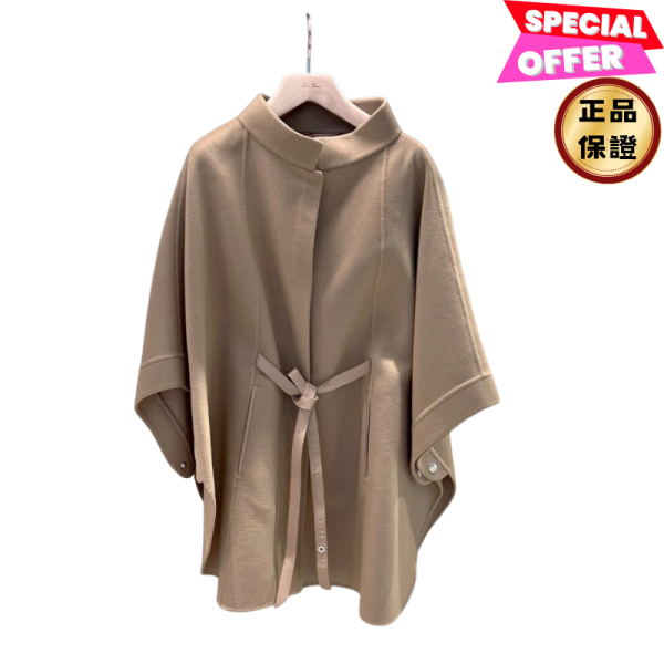Loro Piana 雙層羊絨 Salzburg Cape披肩  大理石板灰 Loro Piana, Salzburg Cape, 羊絨斗篷, 大理石板灰, 結構化漏斗領, 義大利製造, 時尚單品