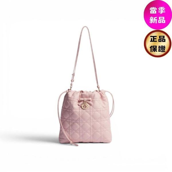 Dior  Adiorable Cannage 羊皮迷你水桶包 淡霧粉 Dior,Adiorable,水桶包,粉色包,迷你包