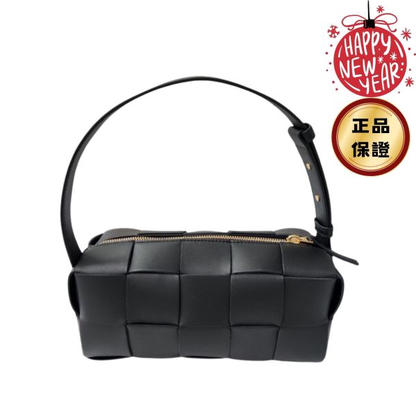 Bottega Veneta 729166 小款 Brick Cassette 編織枕頭包     黑色 Bottega veneta, Brick cassette, 編織枕頭包, 小羊皮包, 黑色單肩包, 精品小包