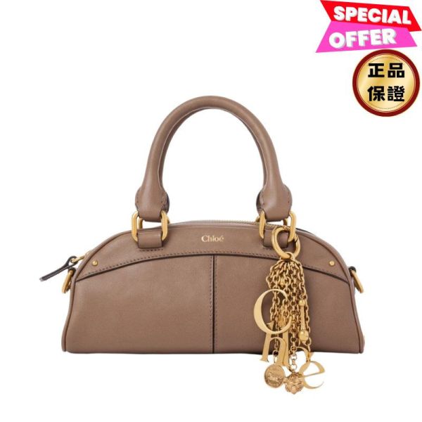 Chloe 小款柔軟小牛皮 Bowling 保齡球包 Deep Taupe 深太妃糖色 Chloe Bowling Bag,小牛皮包,精品手提包,斜背包,Chloe 包款