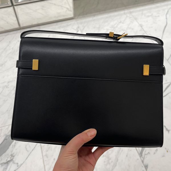 Saint Laurent 579271 YSL Box 小牛皮 曼哈頓包    黑色 Saint Laurent 579271 YSL 曼哈頓 聖羅蘭