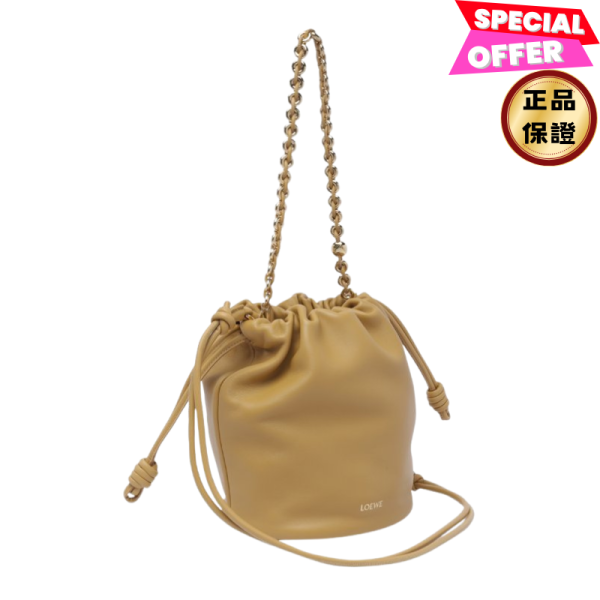 Loewe 柔軟小羊皮中款 Flamenco 水桶包    撒哈拉沙漠色 Loewe 柔軟小羊皮中款 Flamenco 水桶包    撒哈拉沙漠色