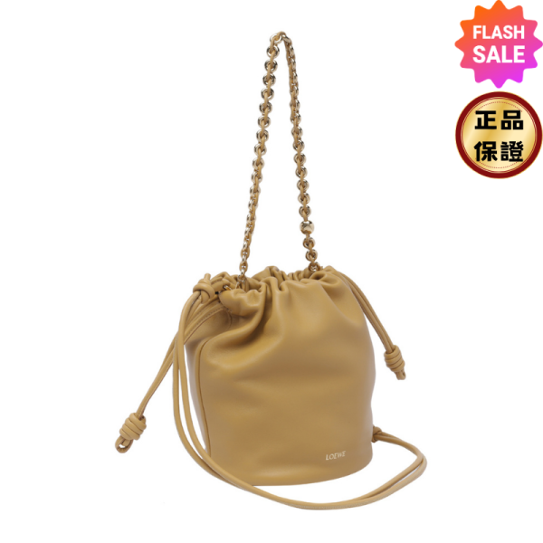Loewe 柔軟小羊皮中款 Flamenco 水桶包    撒哈拉沙漠色 Loewe 柔軟小羊皮中款 Flamenco 水桶包    撒哈拉沙漠色