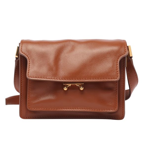 Marni 迷你Trunk Soft 風琴包     棕色. 