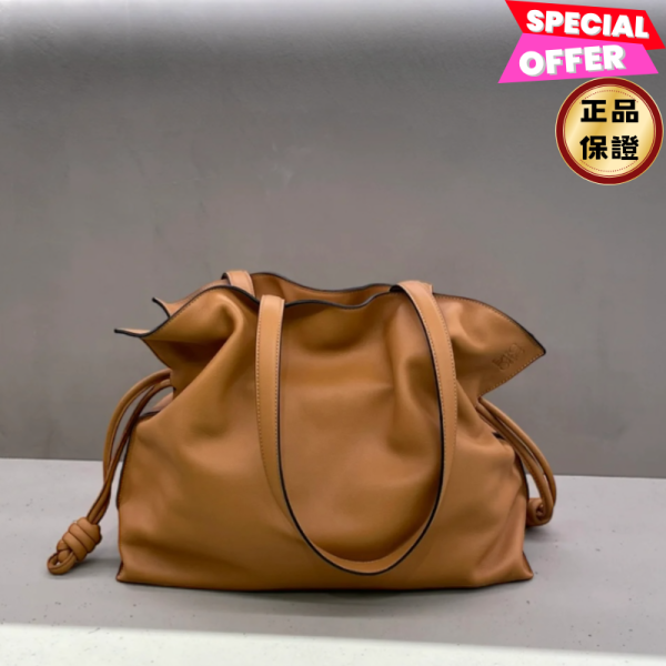 Loewe 超大型 XL 納帕小牛皮 Flamenco 包 溫暖沙漠色 Loewe, Flamenco, 納帕小牛皮, 手拿包, 西班牙製造