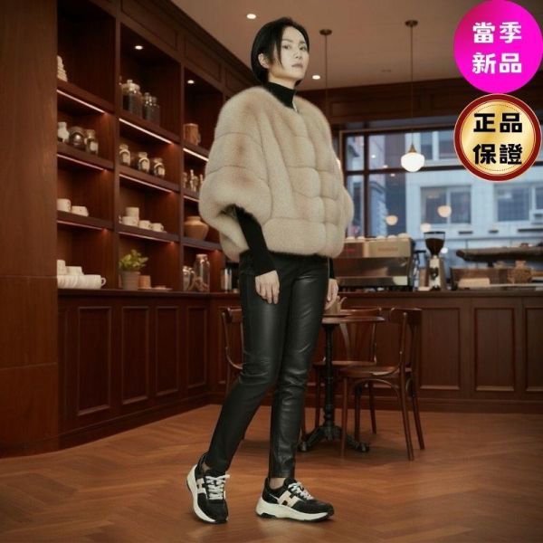 Hogan 女款Hi-Fi 納帕皮革及絨面革厚底雲朵運動鞋  黑色/底高6.5公分  IT36/36.5/37/37.5/38/38.5/39 Hogan,Hi-Fi,女款運動鞋,厚底運動鞋,雲朵運動鞋