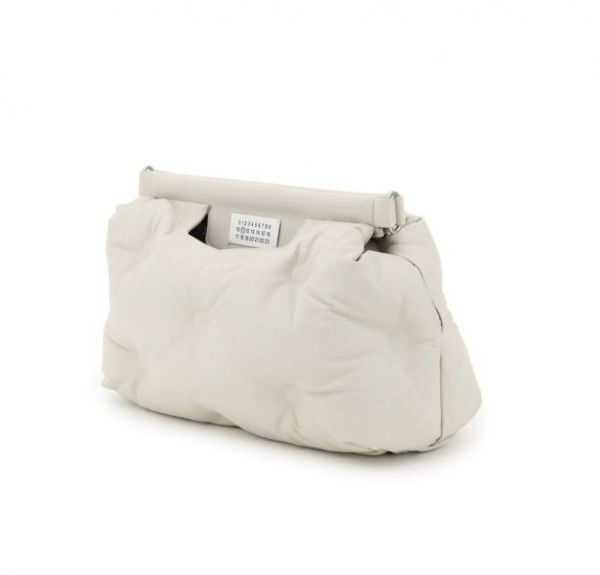 Maison Margiela 小羊皮中款 Glam Slam 雲朵包  象牙白色 Bottega Veneta
