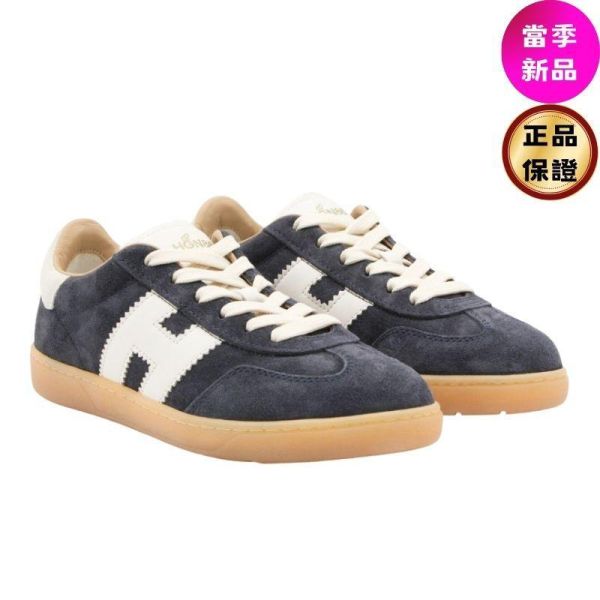 Hogan 女款 Cool 絨面革網眼拼接運動鞋   黑色/底高2.5公分  IT35/36/36.5/37.5/38/38.5/41 Hogan Cool,運動鞋,拼接休閒鞋,義大利製女鞋,H字標誌鞋款