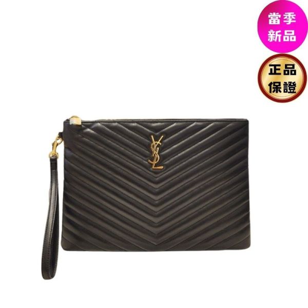 Saint Laurent  YSL 559193 CASSANDRE 絎縫皮革平板電腦袋  黑色 Saint laurent, CASSANDRE, Monogram, 絎縫平板電腦袋, 皮革保護套, 黑色, 義大利製造