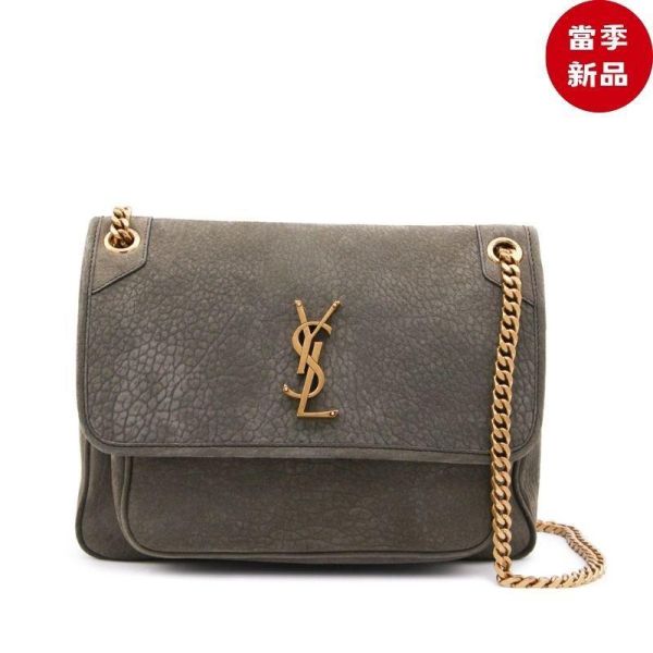 Saint Laurent 633158 YSL 中款 粒面羊皮Niki 包   麝香綠 金鏈 Saint Laurent CASSANDRE 包, V字形絎縫軟包, 皮革包裹標誌包
 復古小牛皮肩背包, 義大利製Saint Laurent包, 拉絲鈀金五金配件包
 Saint Laurent多功能鏈帶包推薦, 奢華小牛皮軟包, Saint Laurent經典CASSANDRE包推薦