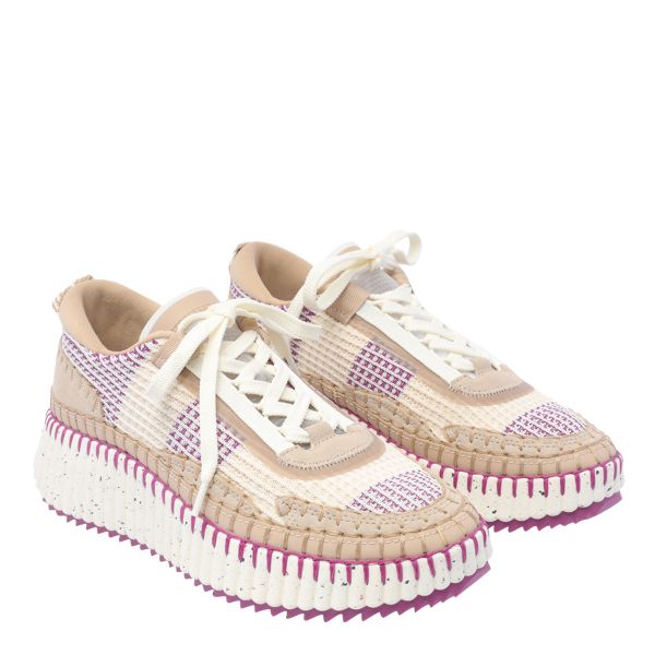 Chloé Nama 對比色多彩環保運動鞋  米色/櫻桃紅  EU 35/37 Chloé, Nama 運動鞋, 厚底運動鞋, 增高運動鞋, 環保鞋款, Chloé 厚底鞋, 精品運動鞋, 永續時尚鞋款, 環保運動鞋, Chloé 鞋款推薦, 精品鞋推薦, 精品鞋評價, 精品鞋價格, 平行輸入, 精品平行輸入, 100% 真品, 專櫃真品保證, 精品折扣, 優惠精品價格, 限時優惠, 快速配送, 台灣精品代購, 精品鞋款哪裡買, 精品鞋專櫃價格