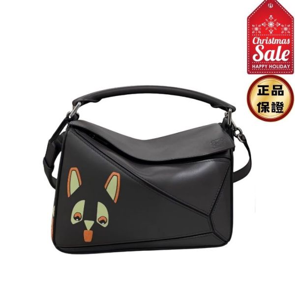 Loewe 小款皮革限量 Futurist Cats Puzzle 包 Loewe, Futurist Cat, Puzzle bag, Dark Taupe, 小款, 西班牙製