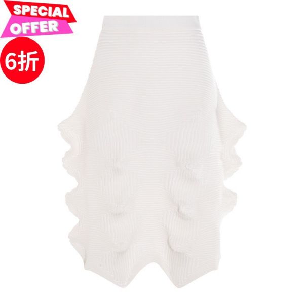 Issey Miyake 女款 褶皺不規則中長裙 紙白色   2號/中號 適用大部分身材 Issey Miyake、褶皺裙、IM56KG78305、紙白色裙、中長裙、日本設計師品牌、立體設計、創新面料、日本製造、精品服飾推薦、精品服飾評價、精品服飾價格、平行輸入、100%真品、專櫃真品保證、限時優惠、精品服飾哪裡買