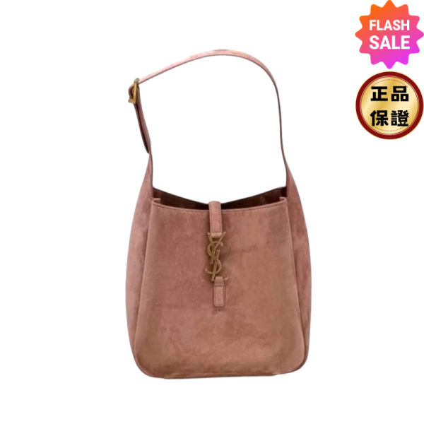 Saint Laurent 713938 YSL LE 5 A 7小型柔軟麂皮包    玫瑰色 LE 5 À 7 肩背包, 經典小型包, 麂皮飾片包, BARELY PINK 包, 義大利手工包, 時尚手袋, 優雅設計