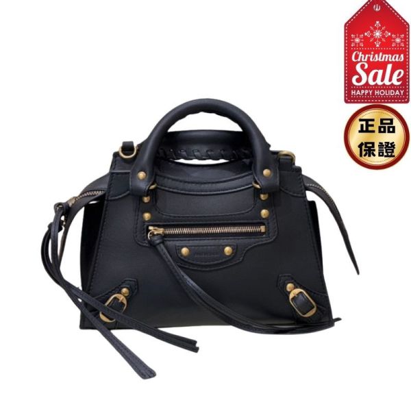 Balenciaga 638524 小牛皮 Neo City 機車包 XS     金釦黑色 Balenciaga Neo City XS,Balenciaga機車包XS,小牛皮金釦包,Balenciaga斜背包,黑色精品小包,義大利精品肩背包,精品平行輸入,100%真品,限時精品優惠