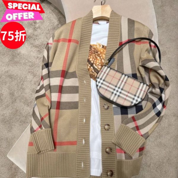 Burberry 80580061 Vintage 格紋小型Olympia 包 Burberry Olympia 包, Vintage 格紋包, 小型肩背包, 可拆式手拿包, 英倫經典格紋, 弧形設計包款, 光澤金屬細節, 高雅實用配件