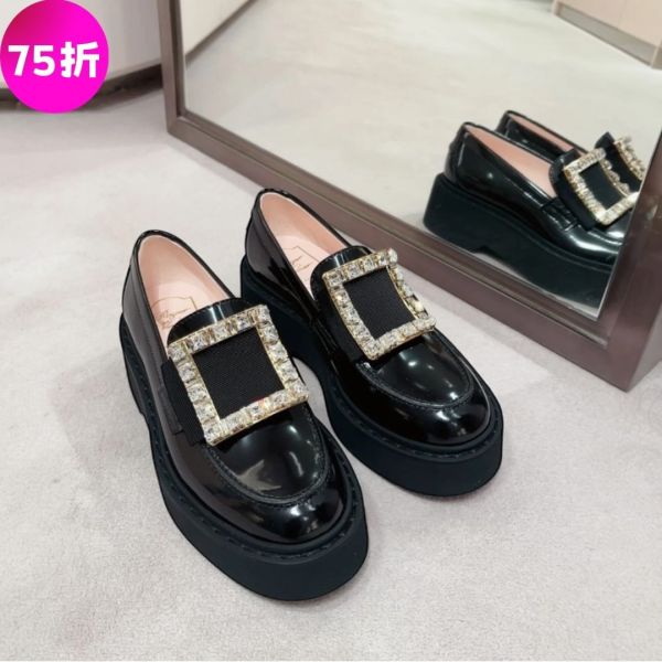 Roger Vivier 女款 Viv Rangers 鑽釦厚底樂福鞋  增高5公分 黑色  IT 35/35.5/36/36.5/37/37.5/38 Roger Vivier、Viv' Rangers、RV鞋款價格、RV鞋子專櫃、RV鞋款評價、RV鞋子尺寸、RV專櫃位置、RV真品鑑定、樂福鞋、厚底鞋、水鑽鞋、精品鞋款、精品鞋子推薦、樂福鞋推薦、實用鞋款推薦、精品鞋款評價、鞋款價格、平行輸入、精品平行輸入、100%真品、專櫃真品保證、精品折扣、優惠精品價格、限時優惠、快速配送、台灣精品代購、精品鞋款哪裡買、精品鞋子專櫃價格