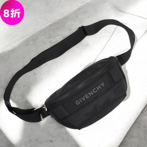 Givenchy G-Trek 黑色尼龍腰包/胸前包 Givenchy, Givenchy G-Trek, Givenchy BKU040K1RG-001, Givenchy 腰包, Givenchy 斜背包, Givenchy 男包, Givenchy 黑色包, Givenchy 4G 拉鍊包, 精品腰包, iPad Mini 可放包款, Givenchy 包包價格, Givenchy G-Trek 評價, 精品包款推薦, 精品包價格, 平行輸入,