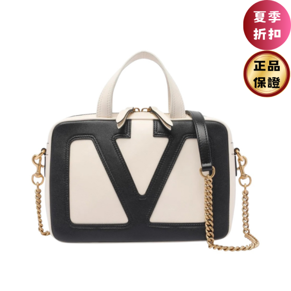 Valentino Garavani 軟羊皮 VIVA Superstar 盒子包 黑色配白色 Valentino、Viva Superstar、6W0B0R73PTJ、Valentino Garavani、納帕皮革、VLogo Signature、三用包、義大利製奢侈品包包、鏈條包、精品包推薦、精品包評價、精品包價格、平行輸入、100%真品、專櫃真品保證、限時優惠、精品包包哪裡買