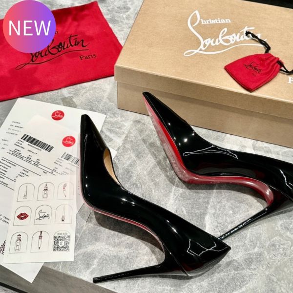 Christian Louboutin Kate 100漆皮高跟紅底鞋  黑色  EU 36/36.5/37/38/38.5/39/40 LOEWE,Hammock