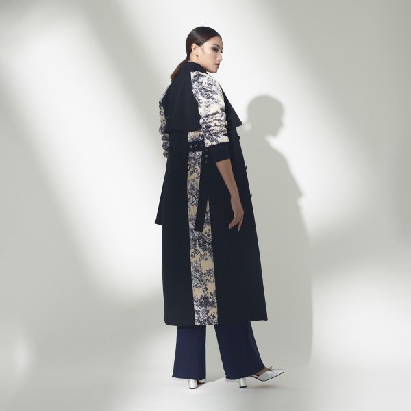 ERIKACHUNG 氣場大女主｜羊毛拼接排釦長大衣 #erikachung #下著 #裙裝 #高級訂製 #高訂禮服 #高訂時裝 #設計師品牌 #Erika設計師