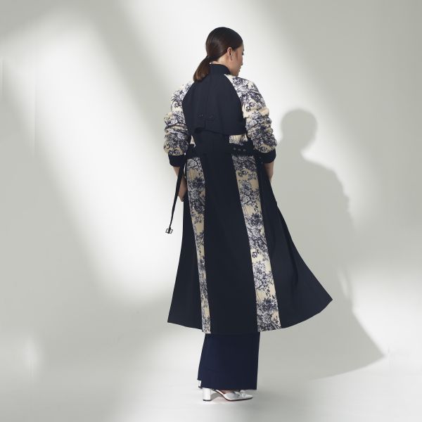 ERIKACHUNG 氣場大女主｜羊毛拼接排釦長大衣 #erikachung #下著 #裙裝 #高級訂製 #高訂禮服 #高訂時裝 #設計師品牌 #Erika設計師