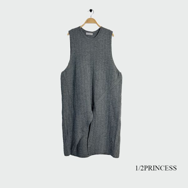 日系針織設計款背心長洋 