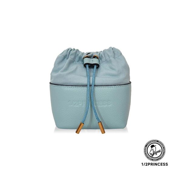 精品館甩紋牛皮奶霜泡芙萬用小水桶 