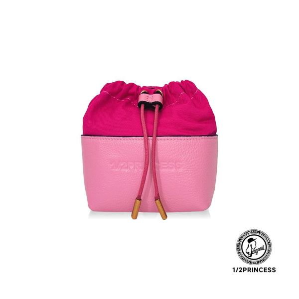 精品館甩紋牛皮奶霜泡芙萬用小水桶 