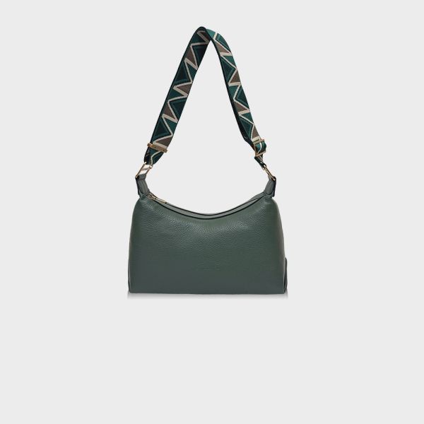 精品館甩紋牛皮阿瑪拉斜背包 