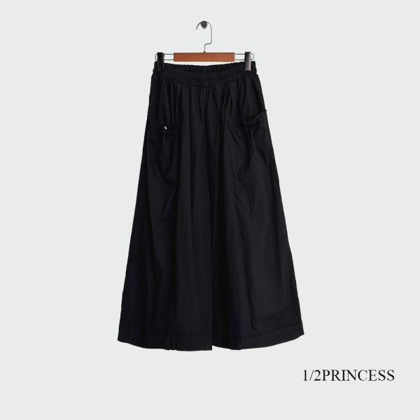 棉麻造型口袋寬褲 