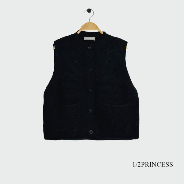 針織簡約背心 