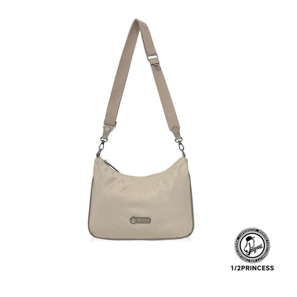 尼龍撞色月弧斜背包 