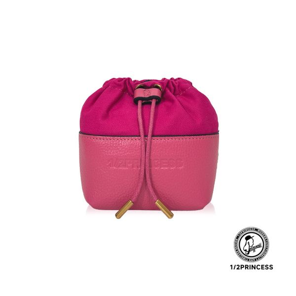 精品館甩紋牛皮奶霜泡芙萬用小水桶 