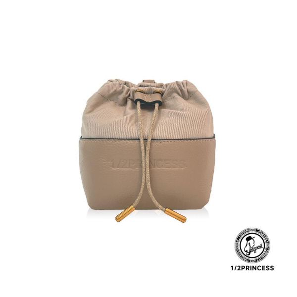 精品館甩紋牛皮奶霜泡芙萬用小水桶 