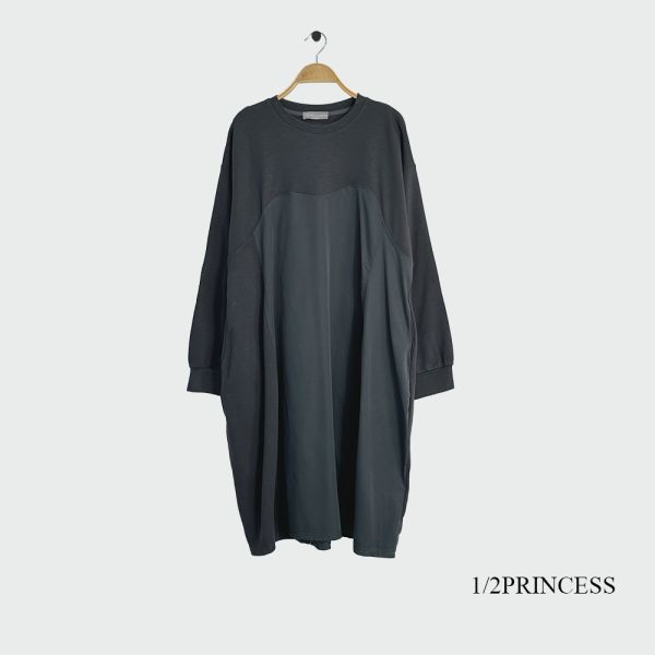 棉質拼接設計款長洋 