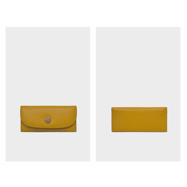 精品館甩紋牛皮薄霜模組長皮夾 