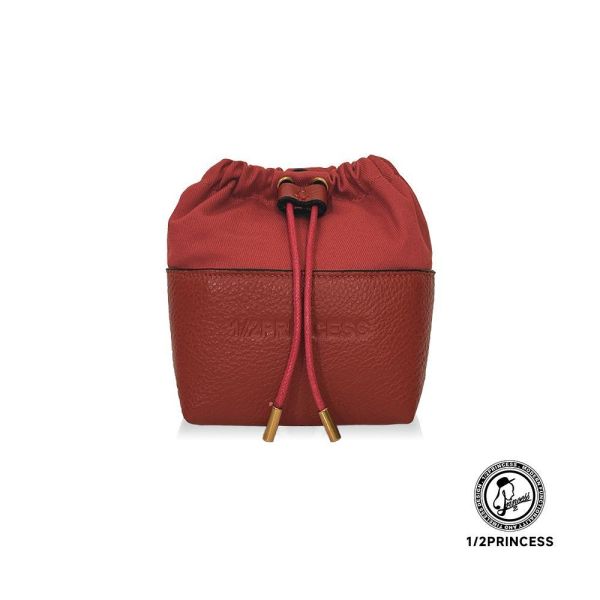 精品館甩紋牛皮奶霜泡芙萬用小水桶 