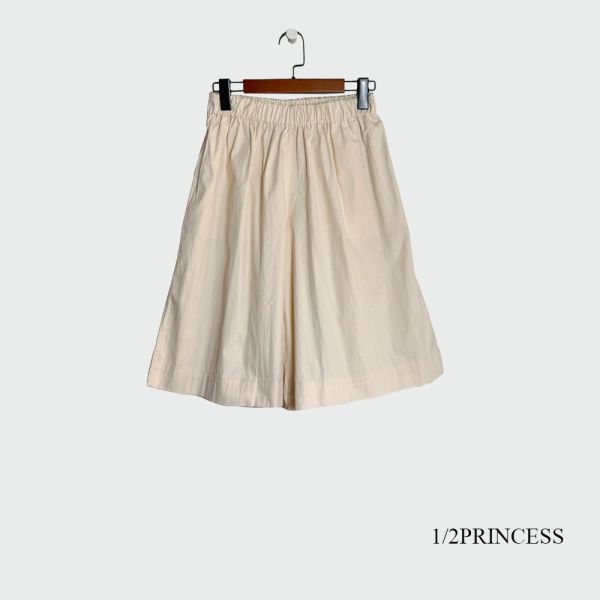 棉麻舒適A字五分褲 