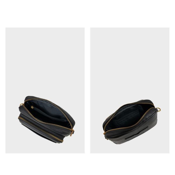 精品館甩紋牛皮方塊酥斜背包 