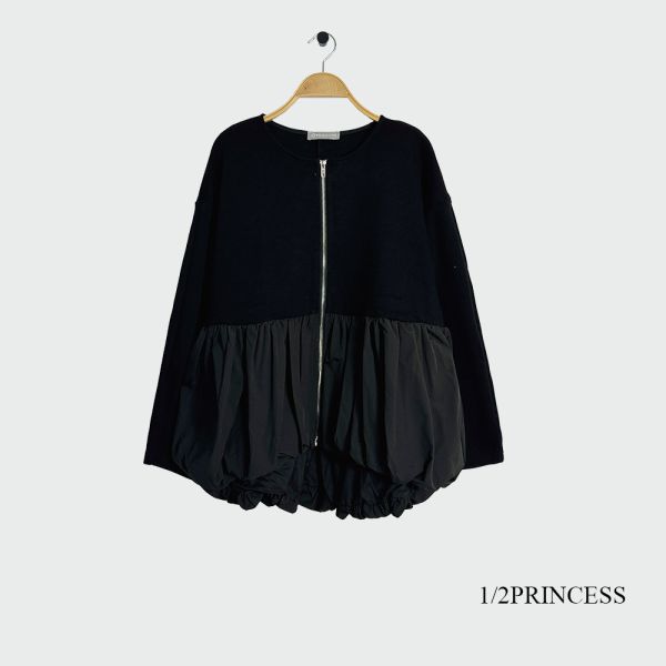 棉質南瓜拉鍊外套 